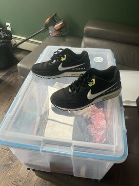 Nike Air Max Men's Black with Volt Accents Sneakers